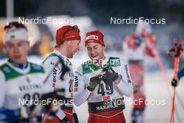 27.11.2022, Ruka, Finland (FIN): Beda Klee (SUI), Roman Furger (SUI), (l-r)  - FIS world cup cross-country, pursuit, Ruka (FIN). www.nordicfocus.com. © Modica/NordicFocus. Every downloaded picture is fee-liable.
