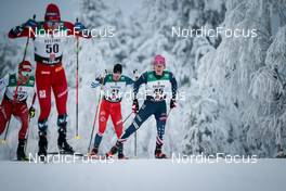 27.11.2022, Ruka, Finland (FIN): Adam Fellner (CZE), Gus Schumacher (USA), (l-r)  - FIS world cup cross-country, pursuit, Ruka (FIN). www.nordicfocus.com. © Modica/NordicFocus. Every downloaded picture is fee-liable.