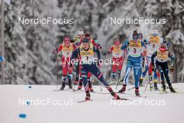 27.11.2022, Ruka, Finland (FIN): Rosie Brennan (USA), Krista Parmakoski (FIN), (l-r)  - FIS world cup cross-country, pursuit, Ruka (FIN). www.nordicfocus.com. © Modica/NordicFocus. Every downloaded picture is fee-liable.