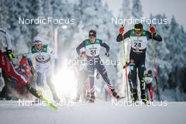 27.11.2022, Ruka, Finland (FIN): Leo Johansson (SWE), Scott Patterson (USA), (l-r)  - FIS world cup cross-country, pursuit, Ruka (FIN). www.nordicfocus.com. © Modica/NordicFocus. Every downloaded picture is fee-liable.