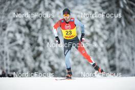 02.12.2022, Lillehammer, Norway (NOR): Olivier Leveille (CAN) - FIS world cup cross-country, 10km, Lillehammer (NOR). www.nordicfocus.com. © Modica/NordicFocus. Every downloaded picture is fee-liable.