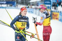 02.12.2022, Lillehammer, Norway (NOR): Katharina Hennig (GER), Teresa Stadlober (AUT), (l-r)  - FIS world cup cross-country, 10km, Lillehammer (NOR). www.nordicfocus.com. © Modica/NordicFocus. Every downloaded picture is fee-liable.