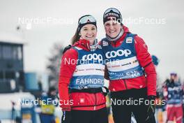 02.12.2022, Lillehammer, Norway (NOR): Nadine Faehndrich (SUI), Lea Fischer (SUI), (l-r) - FIS world cup cross-country, 10km, Lillehammer (NOR). www.nordicfocus.com. © Modica/NordicFocus. Every downloaded picture is fee-liable.