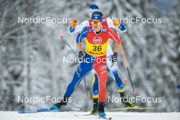 02.12.2022, Lillehammer, Norway (NOR): Clement Parisse (FRA) - FIS world cup cross-country, 10km, Lillehammer (NOR). www.nordicfocus.com. © Modica/NordicFocus. Every downloaded picture is fee-liable.