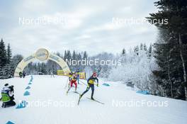 02.12.2022, Lillehammer, Norway (NOR): Kseniya Shalygina (KAZ), Patricija Eiduka (LAT), Teresa Stadlober (AUT), Katharina Hennig (GER), (l-r)  - FIS world cup cross-country, 10km, Lillehammer (NOR). www.nordicfocus.com. © Modica/NordicFocus. Every downloaded picture is fee-liable.