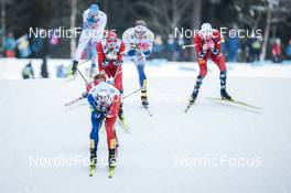 03.12.2022, Lillehammer, Norway (NOR): Lucas Chanavat (FRA), Even Northug (NOR), (l-r)  - FIS world cup cross-country, individual sprint, Lillehammer (NOR). www.nordicfocus.com. © Modica/NordicFocus. Every downloaded picture is fee-liable.