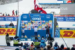 03.12.2022, Lillehammer, Norway (NOR): Jessie Diggins (USA), Emma Ribom (SWE), Tiril Udnes Weng (NOR), (l-r) - FIS world cup cross-country, individual sprint, Lillehammer (NOR). www.nordicfocus.com. © Modica/NordicFocus. Every downloaded picture is fee-liable.
