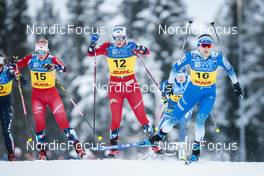 03.12.2022, Lillehammer, Norway (NOR): Lotta Udnes Weng (NOR), Eva Urevc (SLO), (l-r)  - FIS world cup cross-country, individual sprint, Lillehammer (NOR). www.nordicfocus.com. © Modica/NordicFocus. Every downloaded picture is fee-liable.