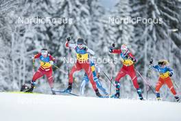 03.12.2022, Lillehammer, Norway (NOR): Nadine Faehndrich, Maria Harz Melling (NOR), (l-r)  - FIS world cup cross-country, individual sprint, Lillehammer (NOR). www.nordicfocus.com. © Modica/NordicFocus. Every downloaded picture is fee-liable.