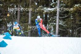 03.12.2022, Lillehammer, Norway (NOR): Federico Pellegrino (ITA), Jules Chappaz (FRA), (l-r)  - FIS world cup cross-country, individual sprint, Lillehammer (NOR). www.nordicfocus.com. © Modica/NordicFocus. Every downloaded picture is fee-liable.