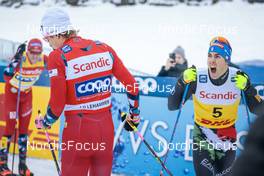 03.12.2022, Lillehammer, Norway (NOR): Johannes Hoesflot Klaebo (NOR), Federico Pellegrino (ITA), (l-r)  - FIS world cup cross-country, individual sprint, Lillehammer (NOR). www.nordicfocus.com. © Modica/NordicFocus. Every downloaded picture is fee-liable.