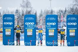 03.12.2022, Lillehammer, Norway (NOR): Coletta Rydzek (GER), Jasmi Joensuu, Patricija Eiduka (LAT), (l-r)  - FIS world cup cross-country, individual sprint, Lillehammer (NOR). www.nordicfocus.com. © Modica/NordicFocus. Every downloaded picture is fee-liable.