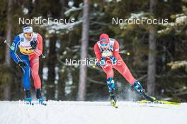 03.12.2022, Lillehammer, Norway (NOR): Richard Jouve (FRA), Even Northug (NOR), (l-r)  - FIS world cup cross-country, individual sprint, Lillehammer (NOR). www.nordicfocus.com. © Modica/NordicFocus. Every downloaded picture is fee-liable.