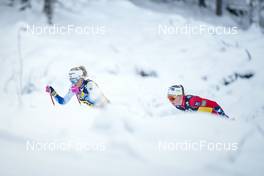 04.12.2022, Lillehammer, Norway (NOR): Frida Karlsson (SWE), Anne Kjersti Kalvaa (NOR), (l-r)  - FIS world cup cross-country, mass, Lillehammer (NOR). www.nordicfocus.com. © Thibaut/NordicFocus. Every downloaded picture is fee-liable.