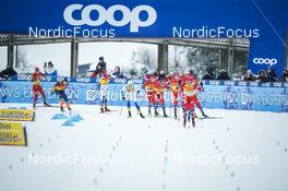 04.12.2022, Lillehammer, Norway (NOR):  Feature : Finish line of mens race - FIS world cup cross-country, mass, Lillehammer (NOR). www.nordicfocus.com. © Thibaut/NordicFocus. Every downloaded picture is fee-liable.