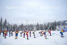04.12.2022, Lillehammer, Norway (NOR): Martin Loewstroem Nyenget (NOR), Andrew Musgrave (GBR), (l-r)  - FIS world cup cross-country, mass, Lillehammer (NOR). www.nordicfocus.com. © Thibaut/NordicFocus. Every downloaded picture is fee-liable.