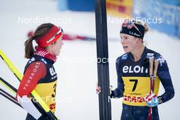 04.12.2022, Lillehammer, Norway (NOR): Katherine Stewart-Jones (CAN), Jessie Diggins (USA), (l-r)  - FIS world cup cross-country, mass, Lillehammer (NOR). www.nordicfocus.com. © Thibaut/NordicFocus. Every downloaded picture is fee-liable.