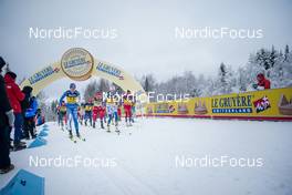 04.12.2022, Lillehammer, Norway (NOR): Kerttu Niskanen (FIN), Frida Karlsson (SWE), Heidi Weng (NOR), (l-r)  - FIS world cup cross-country, mass, Lillehammer (NOR). www.nordicfocus.com. © Thibaut/NordicFocus. Every downloaded picture is fee-liable.