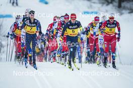 04.12.2022, Lillehammer, Norway (NOR): Jessie Diggins (USA), Katharina Hennig (GER), Anne Kjersti Kalvaa (NOR), (l-r)  - FIS world cup cross-country, mass, Lillehammer (NOR). www.nordicfocus.com. © Thibaut/NordicFocus. Every downloaded picture is fee-liable.