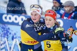 04.12.2022, Lillehammer, Norway (NOR): Victoria Carl (GER), Katharina Hennig (GER), (l-r)  - FIS world cup cross-country, mass, Lillehammer (NOR). www.nordicfocus.com. © Thibaut/NordicFocus. Every downloaded picture is fee-liable.