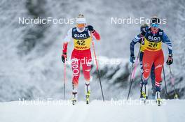 04.12.2022, Lillehammer, Norway (NOR): Izabela Marcisz (POL), Katerina Janatova (CZE), (l-r)  - FIS world cup cross-country, mass, Lillehammer (NOR). www.nordicfocus.com. © Thibaut/NordicFocus. Every downloaded picture is fee-liable.