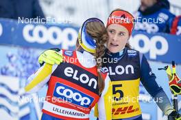 04.12.2022, Lillehammer, Norway (NOR): Ebba Andersson (SWE), Katharina Hennig (GER), (l-r)  - FIS world cup cross-country, mass, Lillehammer (NOR). www.nordicfocus.com. © Thibaut/NordicFocus. Every downloaded picture is fee-liable.
