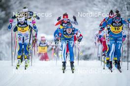 04.12.2022, Lillehammer, Norway (NOR): Frida Karlsson (SWE), Kerttu Niskanen (FIN), Krista Parmakoski (FIN), (l-r)  - FIS world cup cross-country, mass, Lillehammer (NOR). www.nordicfocus.com. © Thibaut/NordicFocus. Every downloaded picture is fee-liable.