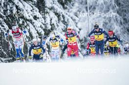 04.12.2022, Lillehammer, Norway (NOR): Ebba Andersson (SWE), Anne Kjersti Kalvaa (NOR), Jessie Diggins (USA), Katharina Hennig (GER), (l-r)  - FIS world cup cross-country, mass, Lillehammer (NOR). www.nordicfocus.com. © Thibaut/NordicFocus. Every downloaded picture is fee-liable.