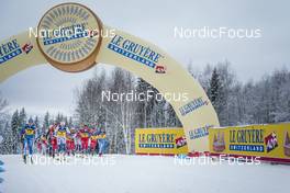 04.12.2022, Lillehammer, Norway (NOR): Kerttu Niskanen (FIN), Frida Karlsson (SWE), Heidi Weng (NOR), Ingvild Flugstad Oestberg (NOR), Krista Parmakoski (FIN), (l-r)  - FIS world cup cross-country, mass, Lillehammer (NOR). www.nordicfocus.com. © Thibaut/NordicFocus. Every downloaded picture is fee-liable.