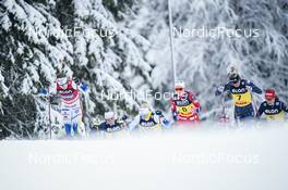 04.12.2022, Lillehammer, Norway (NOR): Ebba Andersson (SWE), Anne Kjersti Kalvaa (NOR), Jessie Diggins (USA), (l-r)  - FIS world cup cross-country, mass, Lillehammer (NOR). www.nordicfocus.com. © Thibaut/NordicFocus. Every downloaded picture is fee-liable.