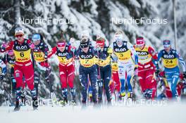 04.12.2022, Lillehammer, Norway (NOR): Anne Kjersti Kalvaa (NOR), Jessie Diggins (USA), (l-r)  - FIS world cup cross-country, mass, Lillehammer (NOR). www.nordicfocus.com. © Thibaut/NordicFocus. Every downloaded picture is fee-liable.