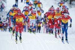 04.12.2022, Lillehammer, Norway (NOR): Martin Loewstroem Nyenget (NOR), Andrew Musgrave (GBR), (l-r)  - FIS world cup cross-country, mass, Lillehammer (NOR). www.nordicfocus.com. © Thibaut/NordicFocus. Every downloaded picture is fee-liable.
