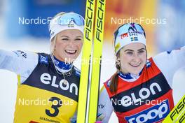 04.12.2022, Lillehammer, Norway (NOR): Frida Karlsson (SWE), Ebba Andersson (SWE), (l-r)  - FIS world cup cross-country, mass, Lillehammer (NOR). www.nordicfocus.com. © Thibaut/NordicFocus. Every downloaded picture is fee-liable.