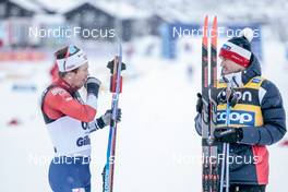 10.12.2022, Beitostolen, Norway (NOR): Andrew Musgrave (GBR), Paal Golberg (NOR), (l-r)  - FIS world cup cross-country, 10km, Beitostolen (NOR). www.nordicfocus.com. © Modica/NordicFocus. Every downloaded picture is fee-liable.