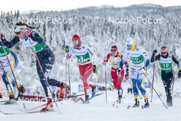 09.12.2022, Beitostolen, Norway (NOR): Nadine Faehndrich (SUI), Tiril Udnes Weng (NOR), Maja Dahlqvist (SWE), Laura Gimmler (GER), (l-r)  - FIS world cup cross-country, individual sprint, Beitostolen (NOR). www.nordicfocus.com. © Modica/NordicFocus. Every downloaded picture is fee-liable.