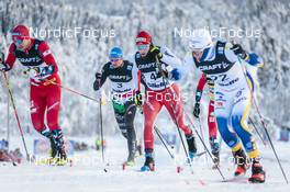 09.12.2022, Beitostolen, Norway (NOR): Even Northug (NOR), Simone Mocellini (ITA), Valerio Grond (SUI), (l-r)  - FIS world cup cross-country, individual sprint, Beitostolen (NOR). www.nordicfocus.com. © Modica/NordicFocus. Every downloaded picture is fee-liable.