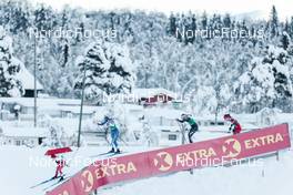 09.12.2022, Beitostolen, Norway (NOR): Nadine Faehndrich (SUI), Johanna Matintalo (FIN), Julia Kern (USA), Ane Appelkvist Stenseth (NOR), (l-r)  - FIS world cup cross-country, individual sprint, Beitostolen (NOR). www.nordicfocus.com. © Modica/NordicFocus. Every downloaded picture is fee-liable.