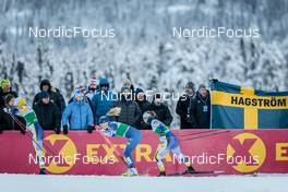 09.12.2022, Beitostolen, Norway (NOR): Maja Dahlqvist (SWE), Jasmi Joensuu (FIN), Johanna Hagstroem (SWE), (l-r)  - FIS world cup cross-country, individual sprint, Beitostolen (NOR). www.nordicfocus.com. © Modica/NordicFocus. Every downloaded picture is fee-liable.