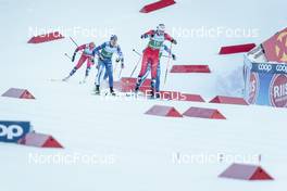 09.12.2022, Beitostolen, Norway (NOR): Amalie Haakonsen Ous (NOR), Kerttu Niskanen (FIN), Maria Hartz Melling (NOR), (l-r)  - FIS world cup cross-country, individual sprint, Beitostolen (NOR). www.nordicfocus.com. © Modica/NordicFocus. Every downloaded picture is fee-liable.