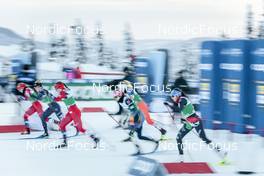 09.12.2022, Beitostolen, Norway (NOR): Hedda Oestberg Amundsen (NOR), Jessie Diggins (USA), Lotta Udnes Weng (NOR), Tereza Beranova (CZE), Caterina Ganz (ITA), Laura Gimmler (GER), (l-r)  - FIS world cup cross-country, individual sprint, Beitostolen (NOR). www.nordicfocus.com. © Modica/NordicFocus. Every downloaded picture is fee-liable.