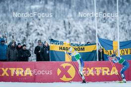 09.12.2022, Beitostolen, Norway (NOR): Maja Dahlqvist (SWE), Jasmi Joensuu (FIN), (l-r)  - FIS world cup cross-country, individual sprint, Beitostolen (NOR). www.nordicfocus.com. © Modica/NordicFocus. Every downloaded picture is fee-liable.