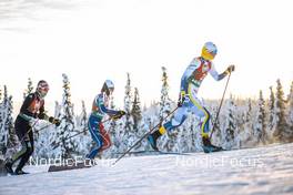11.12.2022, Beitostolen, Norway (NOR): Sofie Krehl (GER), Delphine Claudel (FRA), Maja Dahlqvist (SWE), (l-r)  - FIS world cup cross-country, mixed relay, Beitostolen (NOR). www.nordicfocus.com. © Modica/NordicFocus. Every downloaded picture is fee-liable.