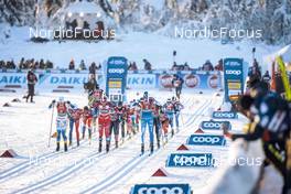 11.12.2022, Beitostolen, Norway (NOR): Maja Dahlqvist (SWE), Anne Kjersti Kalvaa (NOR), Johanna Matintalo (FIN), (l-r)  - FIS world cup cross-country, mixed relay, Beitostolen (NOR). www.nordicfocus.com. © Modica/NordicFocus. Every downloaded picture is fee-liable.