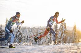 11.12.2022, Beitostolen, Norway (NOR): Perttu Hyvarinen (FIN), Theo Schely (FRA), (l-r)  - FIS world cup cross-country, mixed relay, Beitostolen (NOR). www.nordicfocus.com. © Modica/NordicFocus. Every downloaded picture is fee-liable.