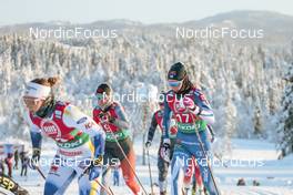 11.12.2022, Beitostolen, Norway (NOR): Katherine Stewart-Jones (CAN), Anne Kylloenen (FIN), (l-r)  - FIS world cup cross-country, mixed relay, Beitostolen (NOR). www.nordicfocus.com. © Modica/NordicFocus. Every downloaded picture is fee-liable.