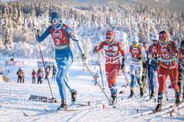 11.12.2022, Beitostolen, Norway (NOR): Johanna Matintalo (FIN), Anne Kjersti Kalvaa (NOR), Lotta Udnes Weng (NOR), (l-r)  - FIS world cup cross-country, mixed relay, Beitostolen (NOR). www.nordicfocus.com. © Modica/NordicFocus. Every downloaded picture is fee-liable.
