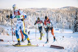 11.12.2022, Beitostolen, Norway (NOR): Albert Kuchler (GER), Antoine Cyr (CAN), (l-r)  - FIS world cup cross-country, mixed relay, Beitostolen (NOR). www.nordicfocus.com. © Modica/NordicFocus. Every downloaded picture is fee-liable.