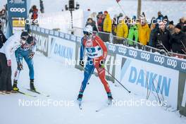 11.12.2022, Beitostolen, Norway (NOR): Joni Maki (FIN), Jules Chappaz (FRA), (l-r)  - FIS world cup cross-country, mixed relay, Beitostolen (NOR). www.nordicfocus.com. © Modica/NordicFocus. Every downloaded picture is fee-liable.