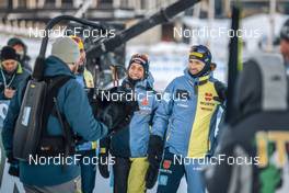 11.12.2022, Beitostolen, Norway (NOR): Albert Kuchler (GER), Sofie Krehl (GER), Janosch Brugger (GER), (l-r)  - FIS world cup cross-country, mixed relay, Beitostolen (NOR). www.nordicfocus.com. © Modica/NordicFocus. Every downloaded picture is fee-liable.