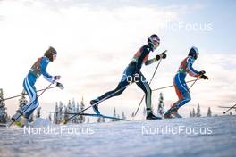 11.12.2022, Beitostolen, Norway (NOR): Anne Kylloenen (FIN), Sofie Krehl (GER), Delphine Claudel (FRA), (l-r)  - FIS world cup cross-country, mixed relay, Beitostolen (NOR). www.nordicfocus.com. © Modica/NordicFocus. Every downloaded picture is fee-liable.
